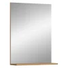 Eteka - Miroir (L/H/P : 60x79x18 cm) en imitation blanc