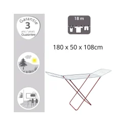 Etendoir à ailes 18M Acier Blanc MSV