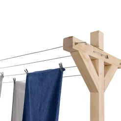 Etendoir à linge extérieur MADERA capacité 12M en bois
