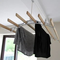 Etendoir à Linge Suspendu - Blanc- 2.4m