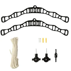 Etendoir à Linge Suspendu - Noir- 1.8m