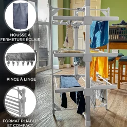 Etendoir a Linge Electrique Chauffant