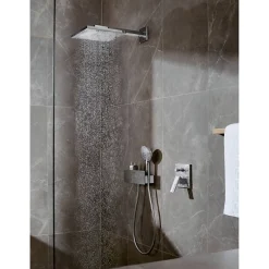 Façade mitigeur bain douche encastré 2 sorties HANSGROHE Metropol aspect doré poli