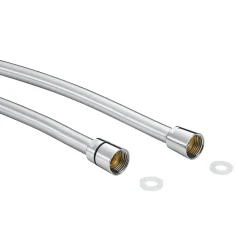 Flexible de douche argent PVC GoodHome 1,5 m