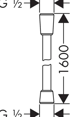 Flexible de douche Hansgrohe Isiflex 1,60 m