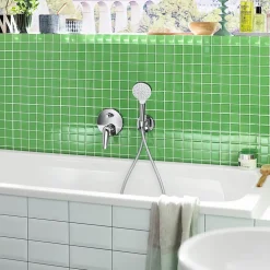 Flexible de douche longueur 200 cm Hansgrohe Isiflex chromé raccordement M 1/2"