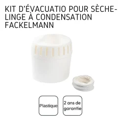 Gaine d'évacuation extérieure pour sèche-linge à condensation Fackelmann