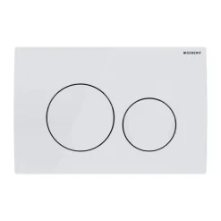 Geberit Delta20 plaque de déclenchement double touche, blanc alpin (115.127.11.1)