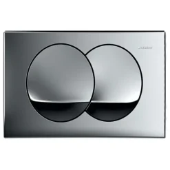 Geberit Delta20 Plaque de déclenchement double touche, Chrome brillant (115.100.21.5)