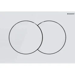Geberit Plaque de commande Delta01, Blanc (115.107.11.1)