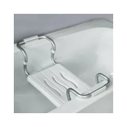 Grand siège de baignoire extensible 5070cm Blanc Max 120kg MSV