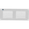 Grille à persienne 436 largeur 250mm hauteur 100mm époxy blanc RAL 9010 - RENSON - 10867