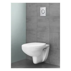 Grohe - Cuvette WC suspendue Bau Ceramic - Porcelaine vitrifiée - Rimless - Chasse 3 6 litres
