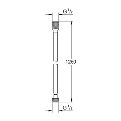 GROHE Douchette 1 jet Euphoria Cosmopolitan avec flexible