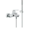 Grohe Eurosmart Cosmopolitan Mitigeur monocommande 1/2" bain/douche avec Douchette à main 1 jet, Chrome (32832000)