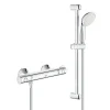 Grohe Grohtherm 800 Mitigeur thermostatique douche 1/2" avec ensemble de douche, Chrome (34565001)