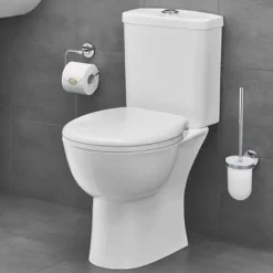 GROHE Pack WC à poser Bau Ceramic quickfix + Accessoires salle de bain Essentials Cube