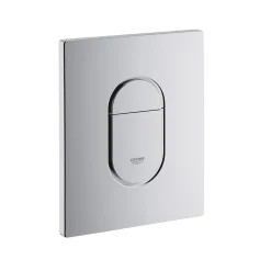 Grohe Pack WC Bâti-support Rapid SL + WC Bau Ceramic sans bride + Abattant softclose + Plaque chrome (39418000)