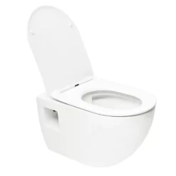 Grohe Pack WC Bâti-support Rapid SL + WC sans bride SAT + Abattant SoftClose + Plaque Chrome (RapidSL-Project-1)