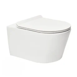 Grohe Pack WC Bâti-support Rapid SL + WC sans bride SAT Brevis + Plaque Noir mat (RapidSL082-Brevis-KF0)