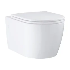 GROHE Pack WC suspendu Start Round caréné sans bride, abattant frein de chute déclipsable