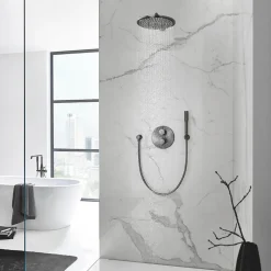 Grohe Rainshower Cosmopolitan 310 Ensemble douche de tête et bras 380 mm, 1 jet (26066AL0)