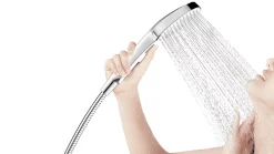 /Grohe Set de douche avec mitigeur + Douchette 3 jets barre avec curseur + Douche de tête XXL 254 mm Chrome