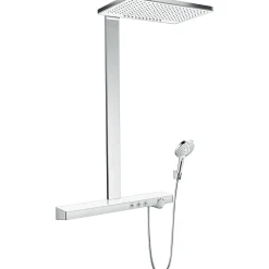 HANSGROHE Colonne de douche 460 2 jets avec mitigeur thermostatique blanc/chromé Rainmaker Select