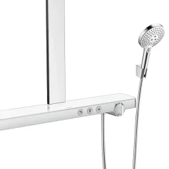 HANSGROHE Colonne de douche 460 2 jets avec mitigeur thermostatique blanc/chromé Rainmaker Select