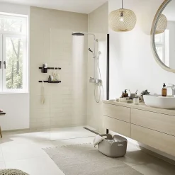 HANSGROHE Colonne de douche 260 Pulsify S avec mitigeur thermostatique de baignoire ShowerTablet Select 400 chromé 24230000