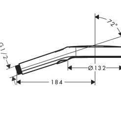 HANSGROHE Douchette à main 130 3 jets chromé Rainfinity 26864000