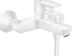 Hansgrohe Talis E Mitigeur bain/douche avec Limiteur de température, Blanc mat (71740700)
