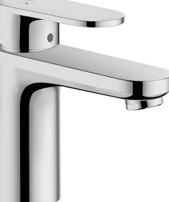 Hansgrohe Vernis Blend Mitigeur de lavabo, avec cartouche en céramique, sans tirette ni vidage, Chrome (71558000)