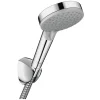 Hansgrohe Vernis Blend Set de douche avec support mural, Douchette 100 Vario 2 jets EcoSmart, Flexible 160cm, Chrome (26278000)