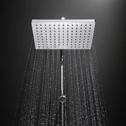 Hansgrohe Vernis Shape Colonne de douche 230 1jet Green 5,7 l/min avec mitigeur thermostatique, Chrome (26319000)