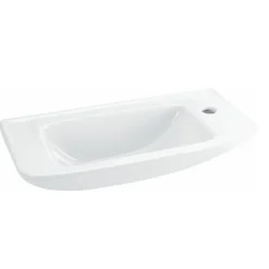 Ideal Standard Ensemble EUROVIT Lave-mains 125 x 500 x 235 mm, blanc + Siphon Alca en Métal Chromé (R421901-SET)