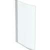 Ideal Standard Pare bain asymétrique courbé Connect Air profilé chromé