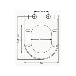 Idevit Abattant WC à fermeture douce Softclose adaptable sur la plupart des cuvettes, blanc (EASY2244)