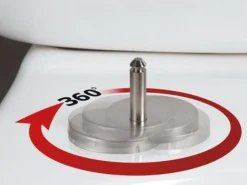 Idevit Abattant WC Ultra mince, à fermeture douce Softclose adaptable sur la plupart des cuvettes, blanc (EASYSLIM44)