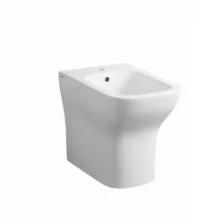Installation De Bidet Au Sol Encastrée En Céramique Blanche Brillante Monotrou