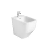 Installation De Bidet Encastrée Dans Le Mur En Céramique Blanc Mat