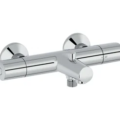 Jacob Delafon mitigeur thermostatique bain douche mural Simone Chrome