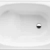 Jika (Groupe Roca) Riga 105 x 70 x 37.5 cm Baignoire gain de place en acier émaillé, sans pieds, blanc (H2340000000001)