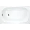 Jika (Groupe Roca) Riga 120 x 70 cm Baignoire gain de place 140 L en acier émaillé, sans pieds, blanc (H2340200000001)