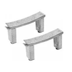 Jika (Groupe Roca) Riga 130x70 cm baignoire gain de place 150 L en acier émaillé avec pieds, gauche et droite, blanc (3403-SET)