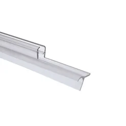 Joint d'étanchéité bas horizontal pour portes de douche, 100 cm, transparent pour verre 5 mm