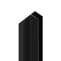 Joint d'étanchéité en F l.200 cm pour paroi de douche 5 mm, noir, Aurlane