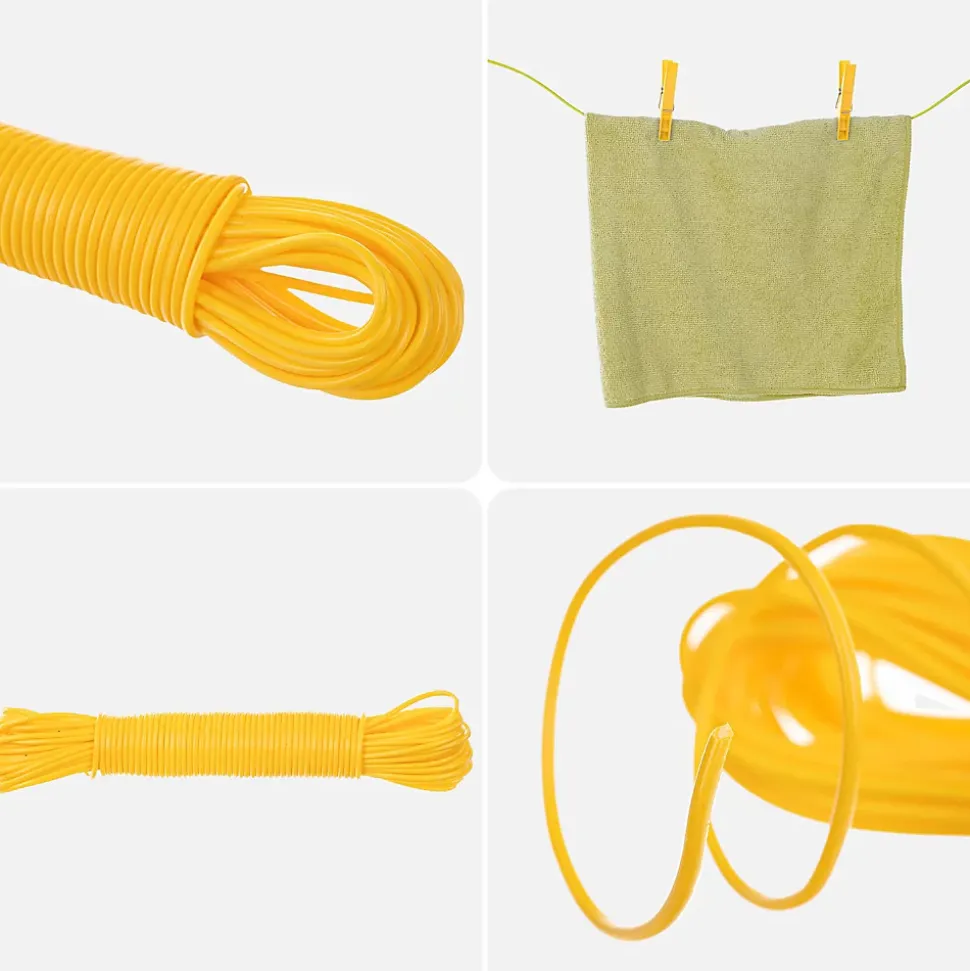KADAX Corde à Linge Corde à Linge 20 mètres Forte avec Insert Corde de Balcon