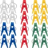 KADAX Pinces à Linge Pinces à Linge Grenouilles à Linge Colorées Rondes 20 pcs
