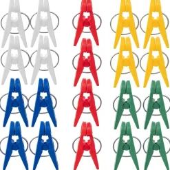 KADAX Pinces à Linge Pinces à Linge Grenouilles à Linge Colorées Rondes 20 pcs